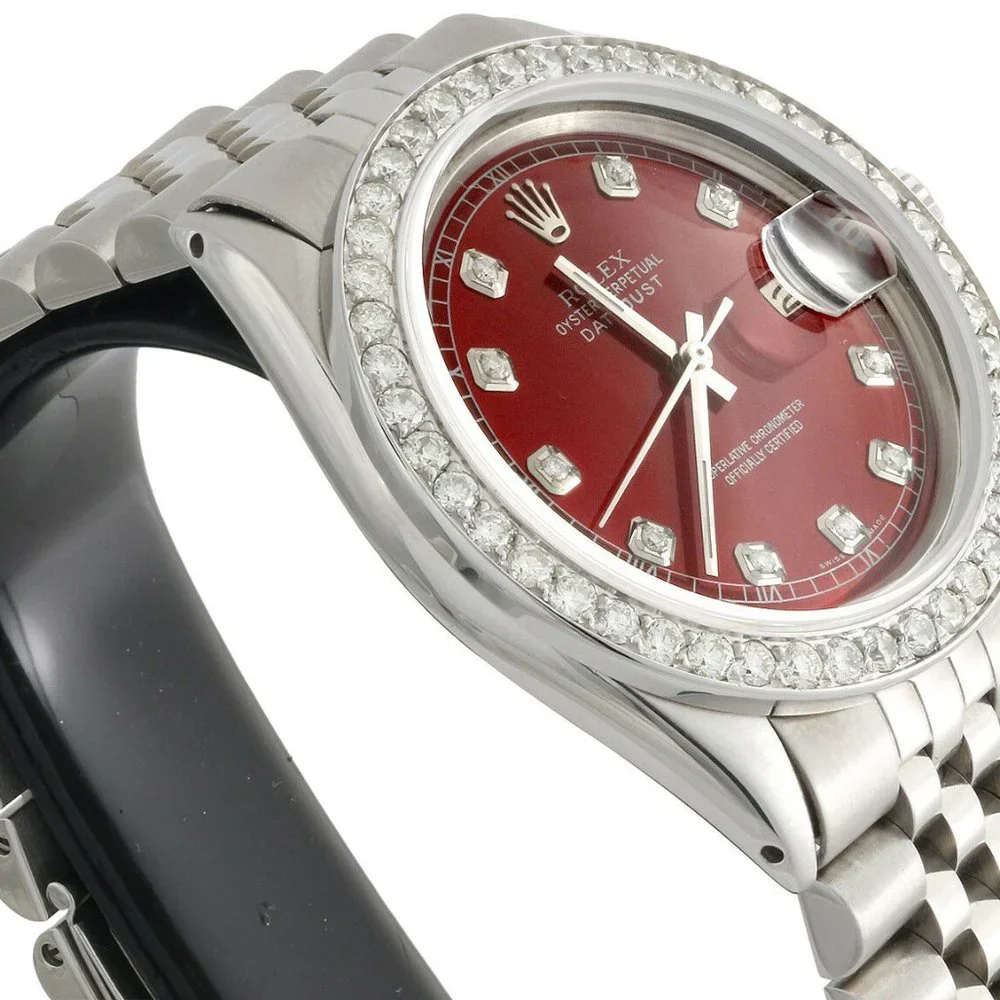 Rolex 36mm Men's 2CT Diamond Watch!! MINT!